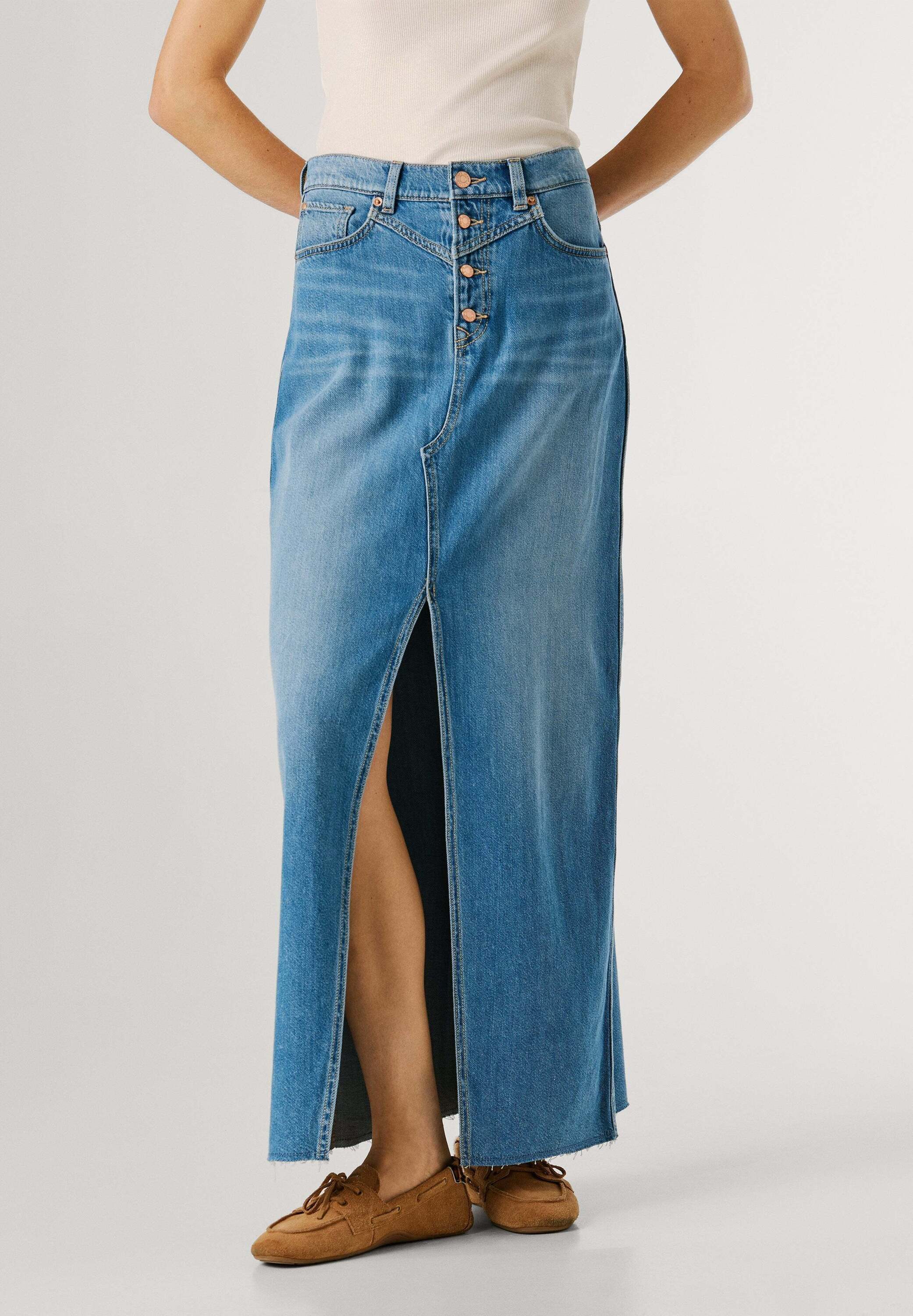 Pepe Jeans A-Linien-Rock skirt MAXI SKIRT HW MIRA