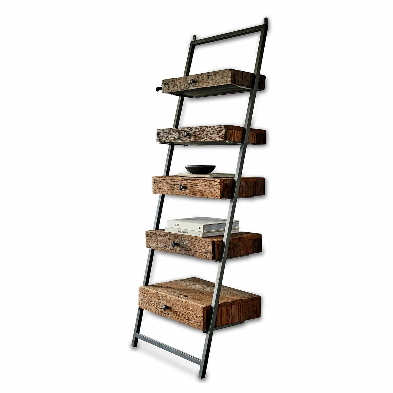 Mirabeau Ablageregal Regal Rosemill antikbraun/schwarz