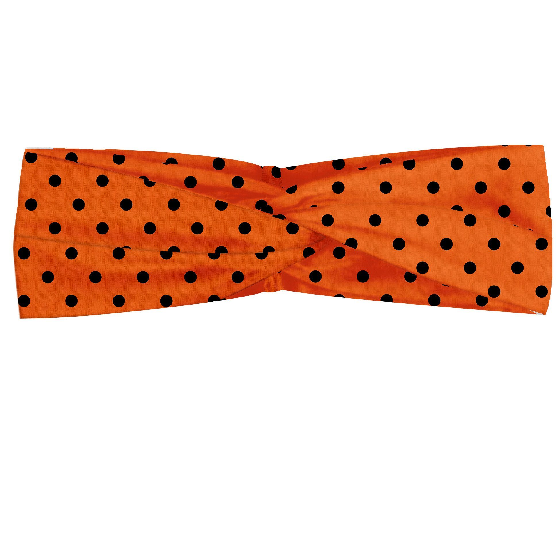 Abakuhaus Stirnband alltags Orange Elastisch Angenehme und accessories Vintage-Tupfen-Fliese