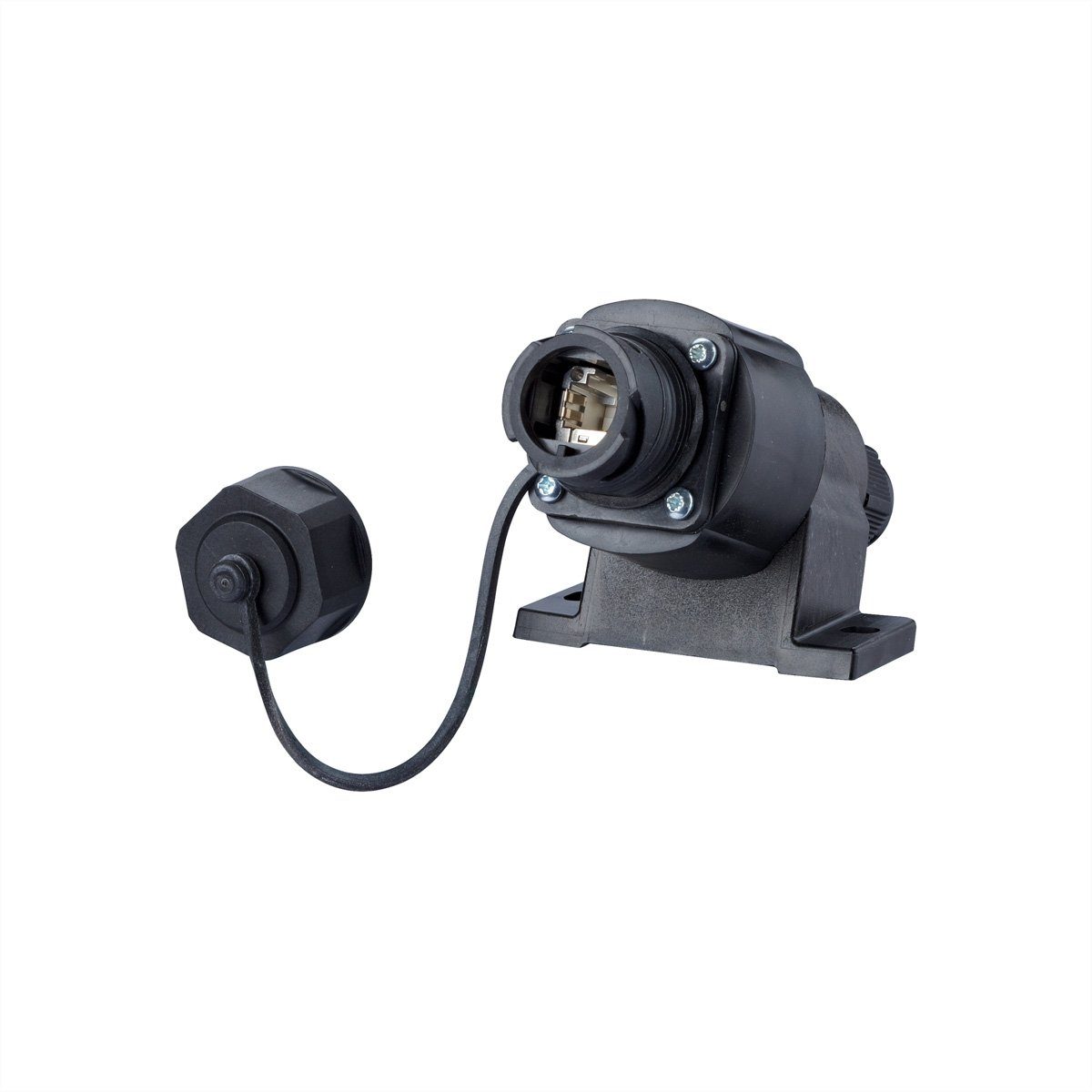 E-DAT Industry IP67 V1 AP + RJ45 field jack insert Cat.6 Class EA Netzwerk-Panel
