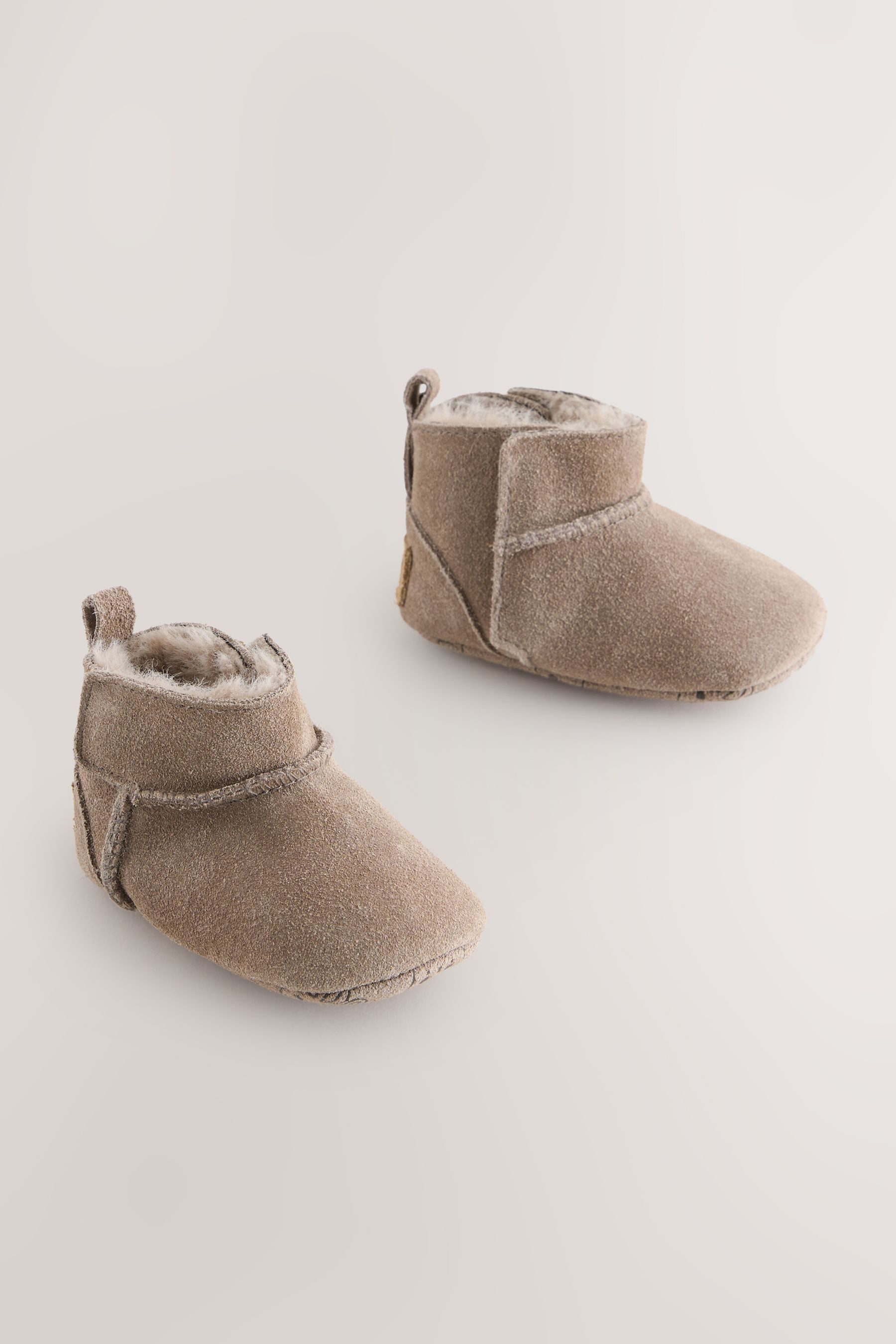 Next Baby Veloursleder-Schlupfstiefel Babystiefel – Bild 5 von 5