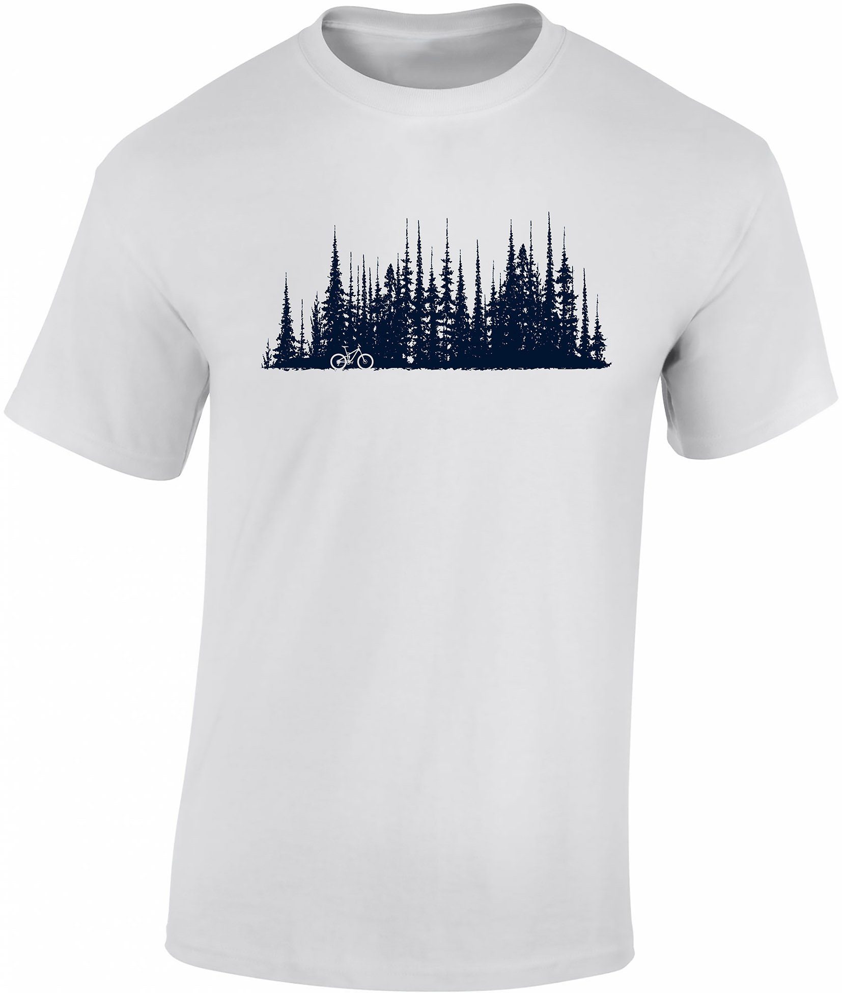 Baddery Print-Shirt Fahrrad T-Shirt: "Bike Wood", hochwertiger Siebdruck, a günstig online kaufen