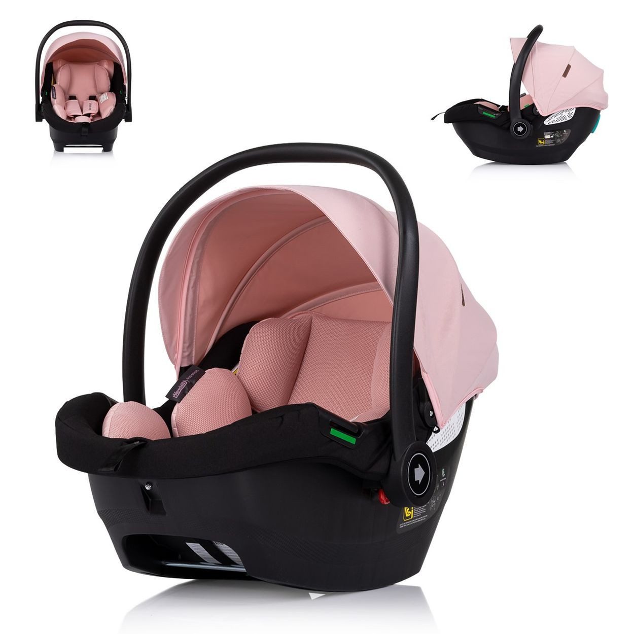 Chipolino Babyschale i-Size Babyschale Duo Smart, ab: 0, bis: 1.25, Gruppe 0+, Kissen, verstellbare Kopfstütze