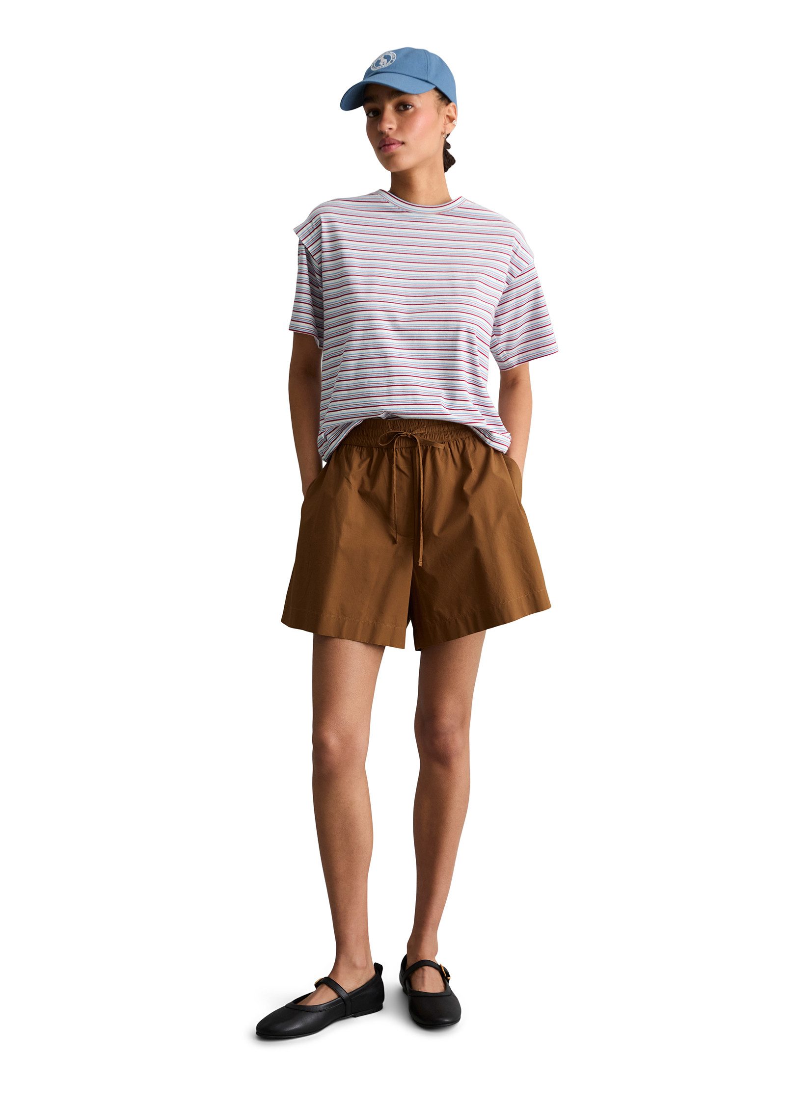 Marc O'Polo DENIM Shorts relaxed aus Papertouch-Popeline – Bild 4 von 5