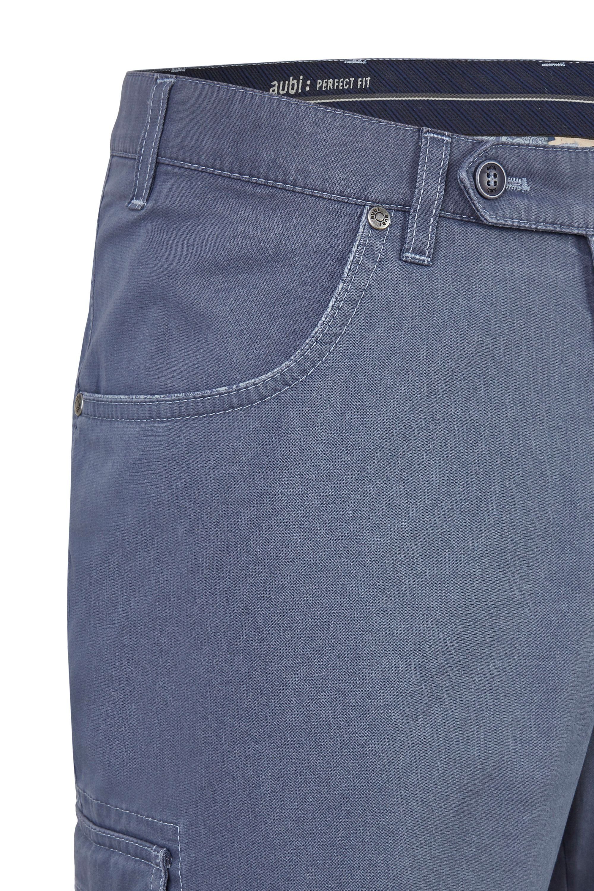 Herren aubi Flex aubi: High Fit 616 Modell Paisley Shorts Perfect blau Stoffhose (44)