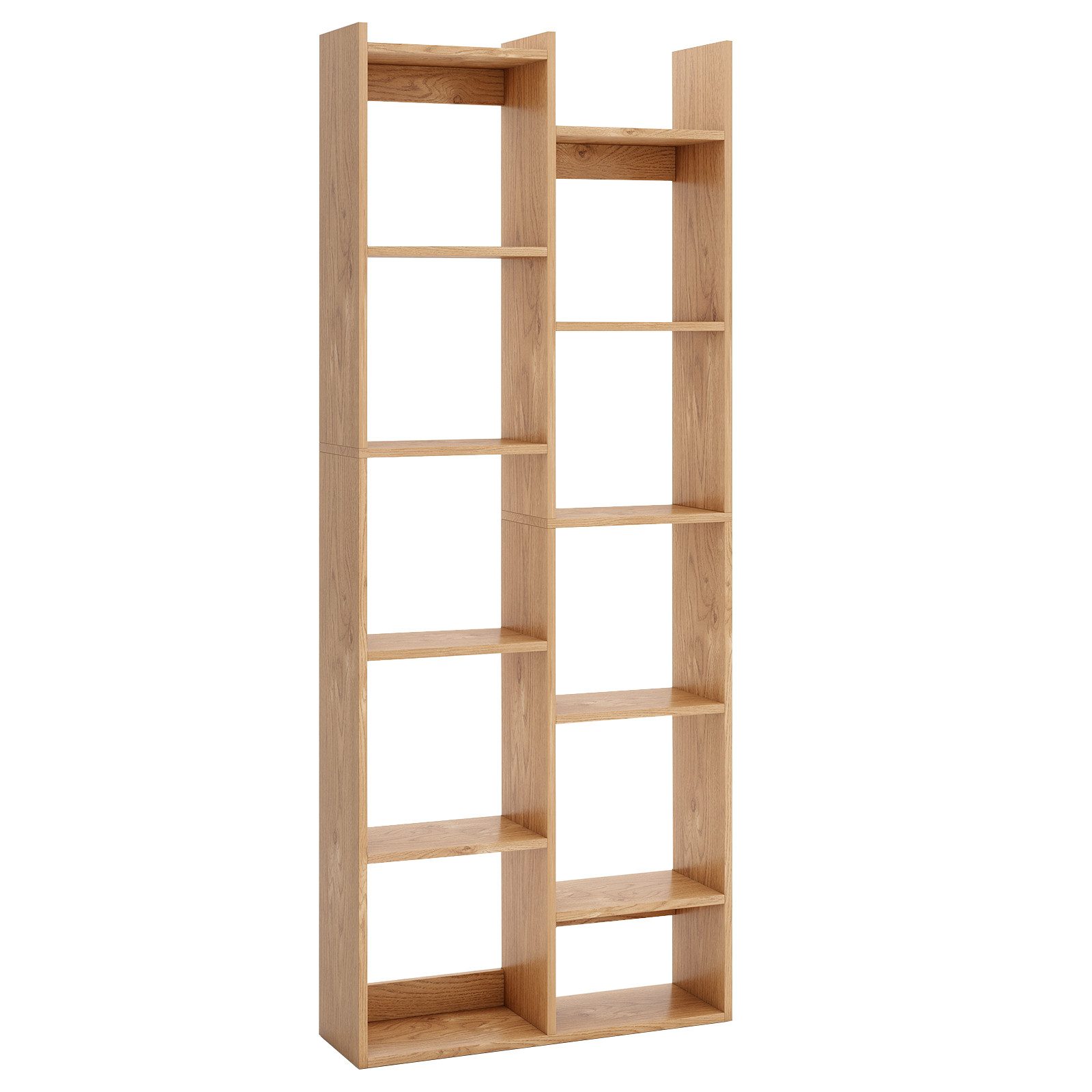 COSTWAY Bücherregal, Holz, Baumförmiges Standregal, Raumteiler günstig online kaufen