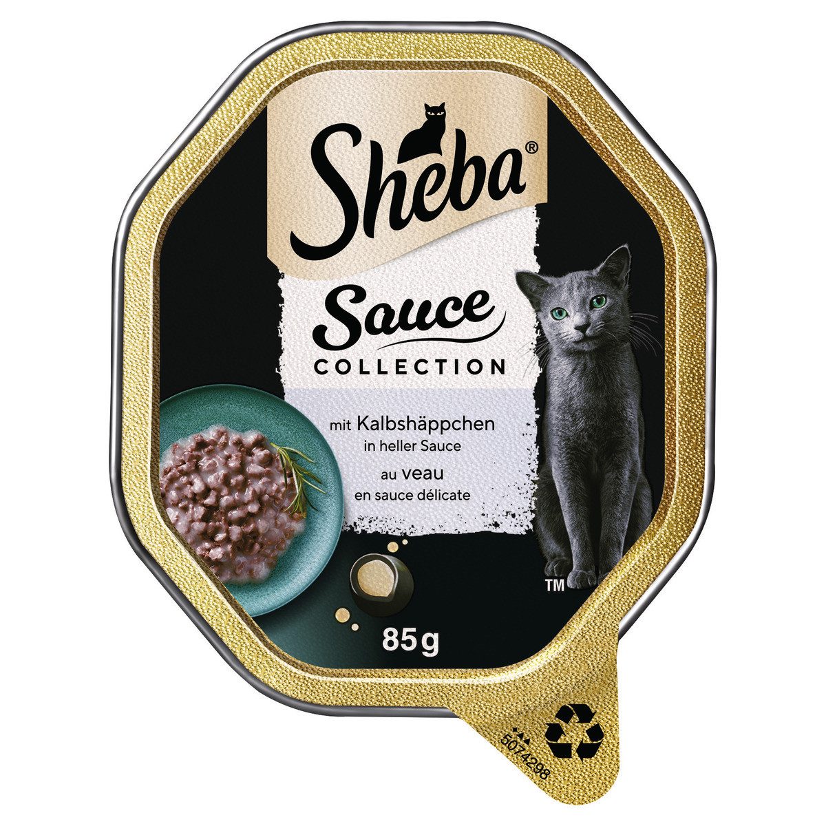 Sheba Sauce Collection mit Kalbshäppchen 85 g, Nassfutter für: Katze von Sheba