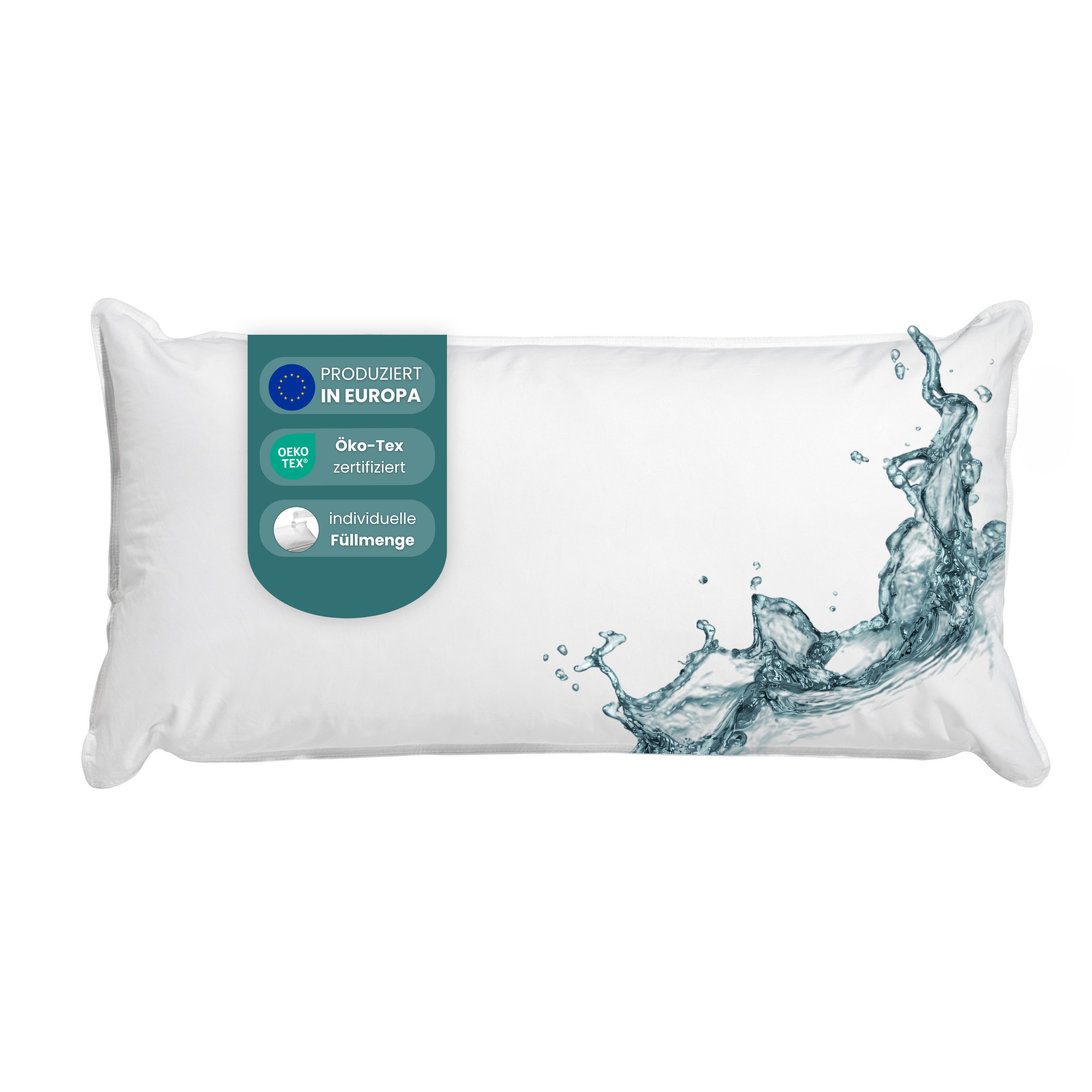 Wasserkissen Aavon, Wasserkissen, Nackenstützkissen 40 x 80 cm