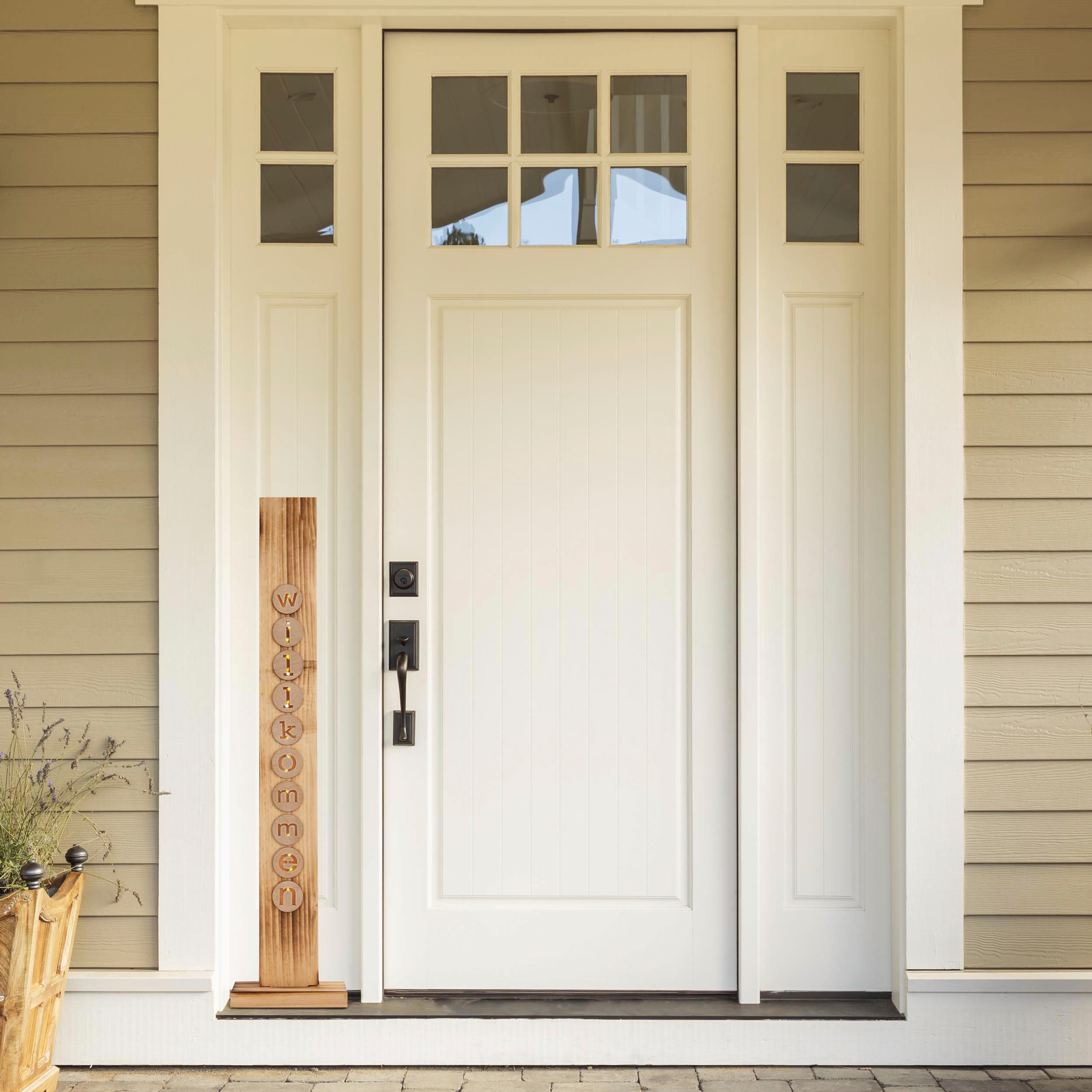 näve LED Dekoobjekt Willkommen, Timerfunktion, LED fest integriert, Warmwei günstig online kaufen