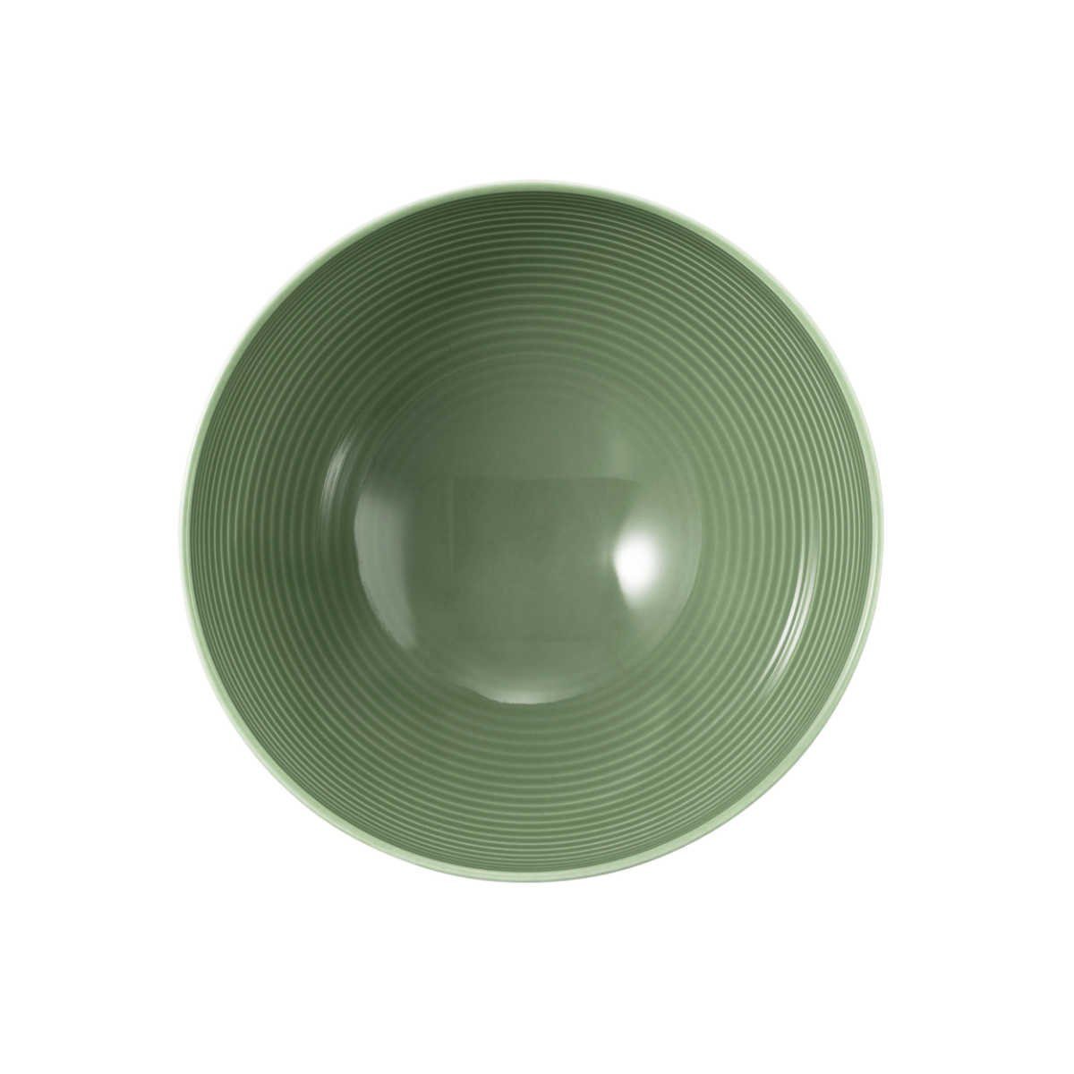 Porzellan, Weiden Beat Salbeigrün, Seltmann 15,5 cm Schüssel