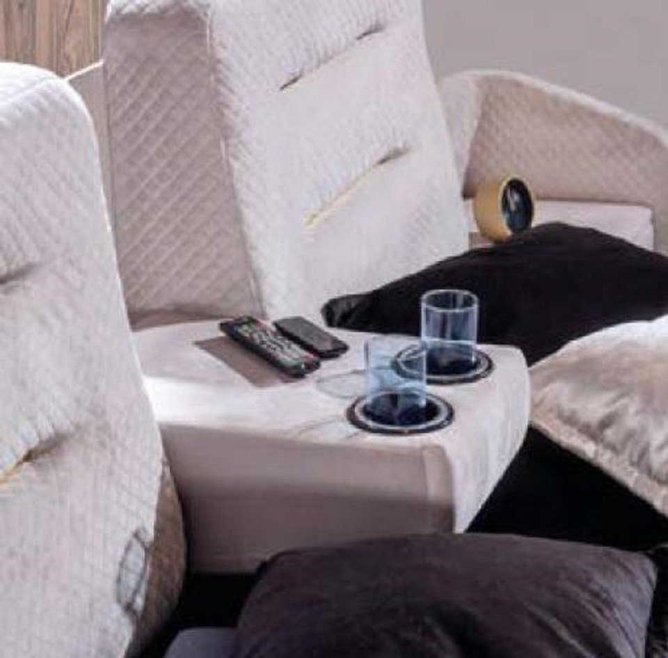 JVmoebel Bett Design Neu Hocker Luxus Doppelbett Modern Multifunktion Polster Samt