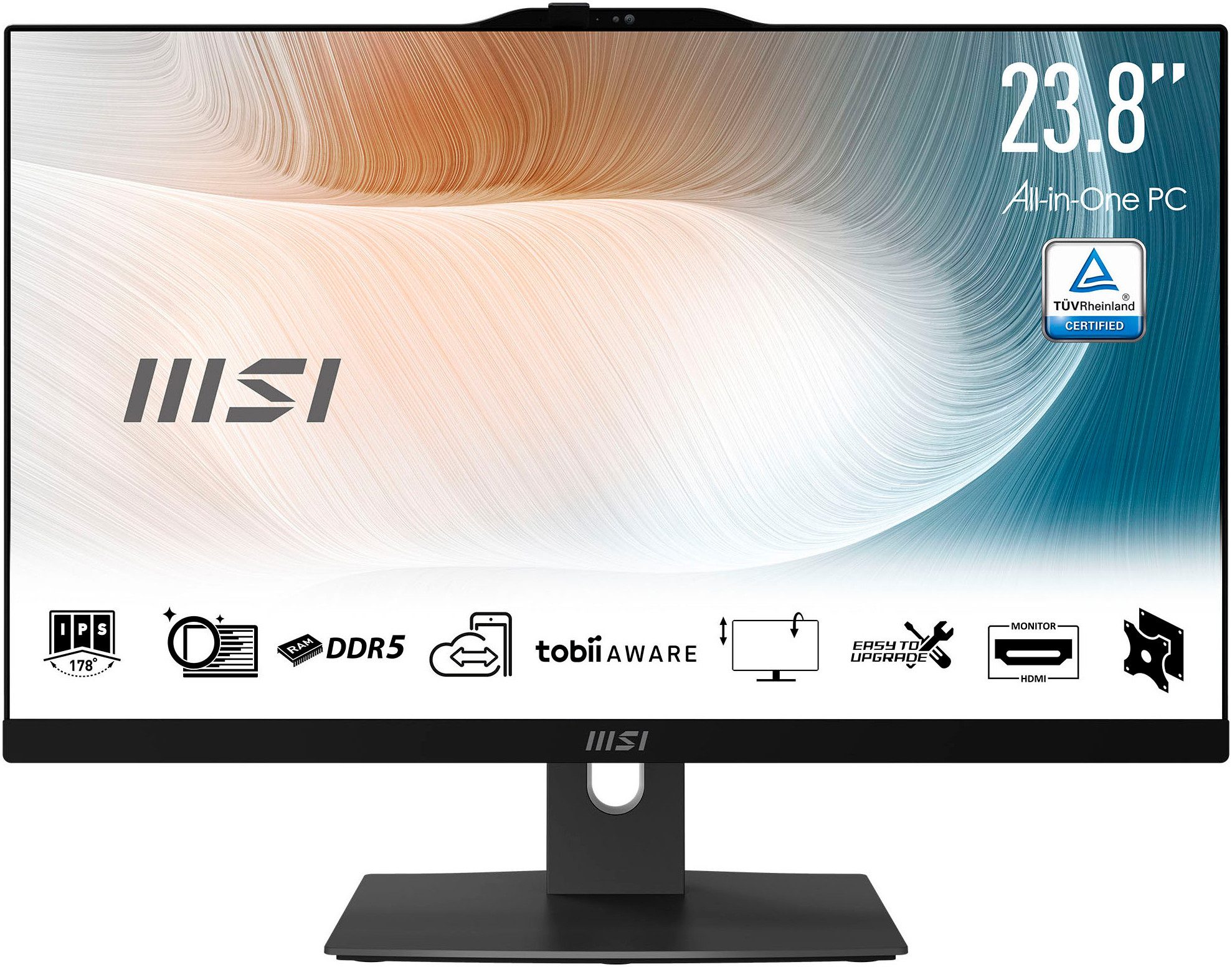 MSI Modern AM242P 1M-1203DE All-in-One PC (23,8 Zoll, Intel Core 5 120U, Intel® Graphics, 16 GB RAM, 512 GB SSD)