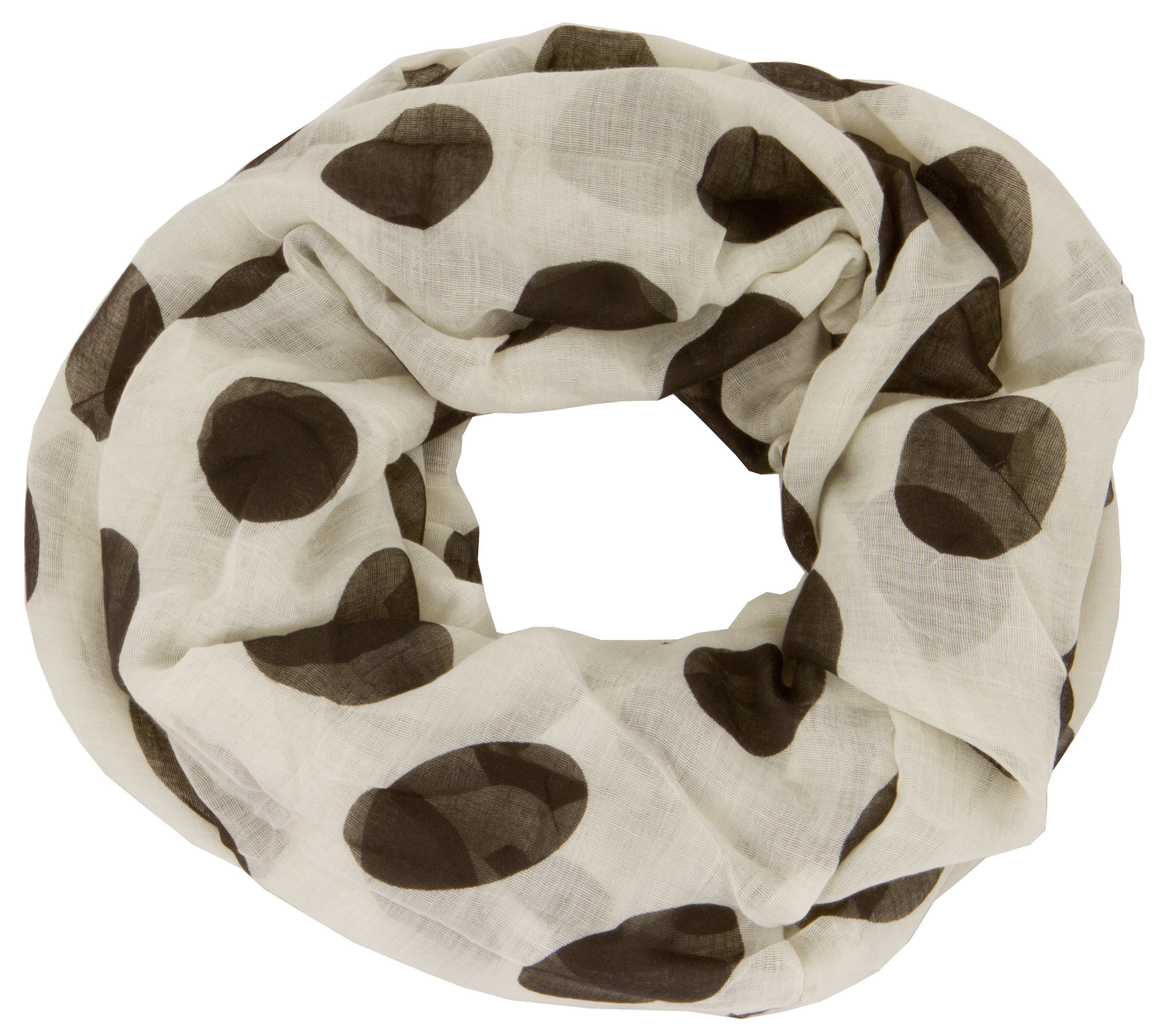 AvaMia Modeschal 4582-Punkte Loop Schal Schlauchschal mit Punkte gemustert, günstig online kaufen