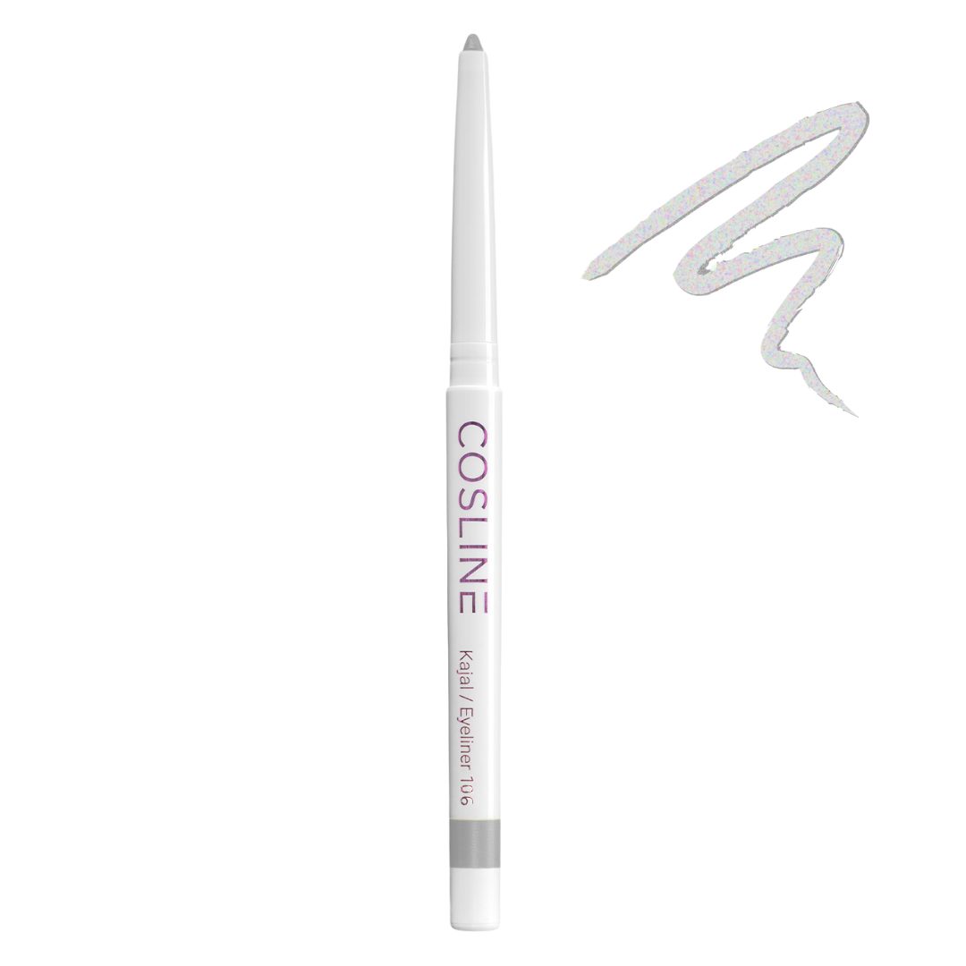 Cosline Cosmetics Kajal wasserfest, langanhaltend, cremig, 25 Farben, intensive Pigmentierung