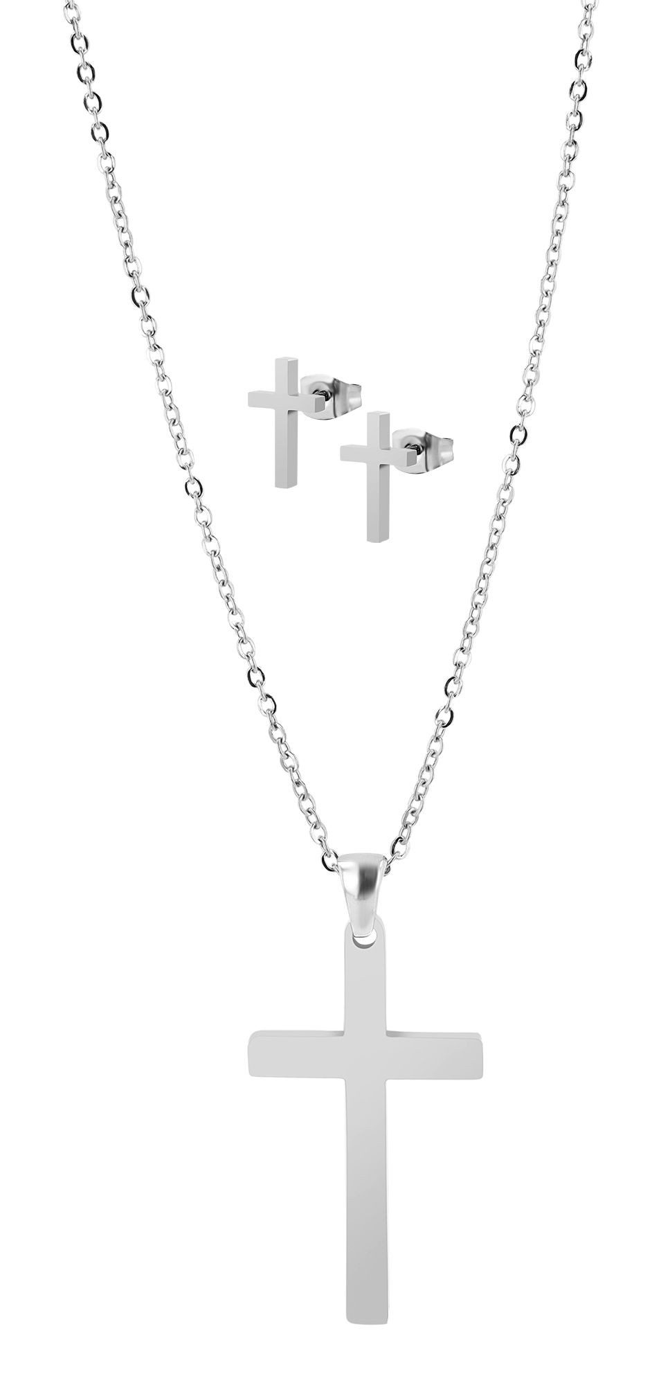 Schmuckset Edelstahl silber