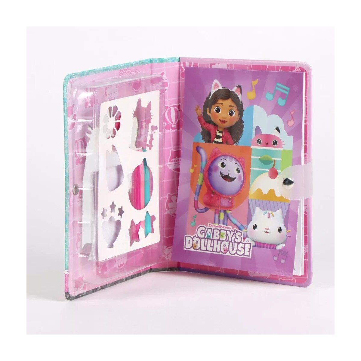Gabby's Dollhouse Kreativset Gabby's Dollhouse Funny malbuch Set mit schablone