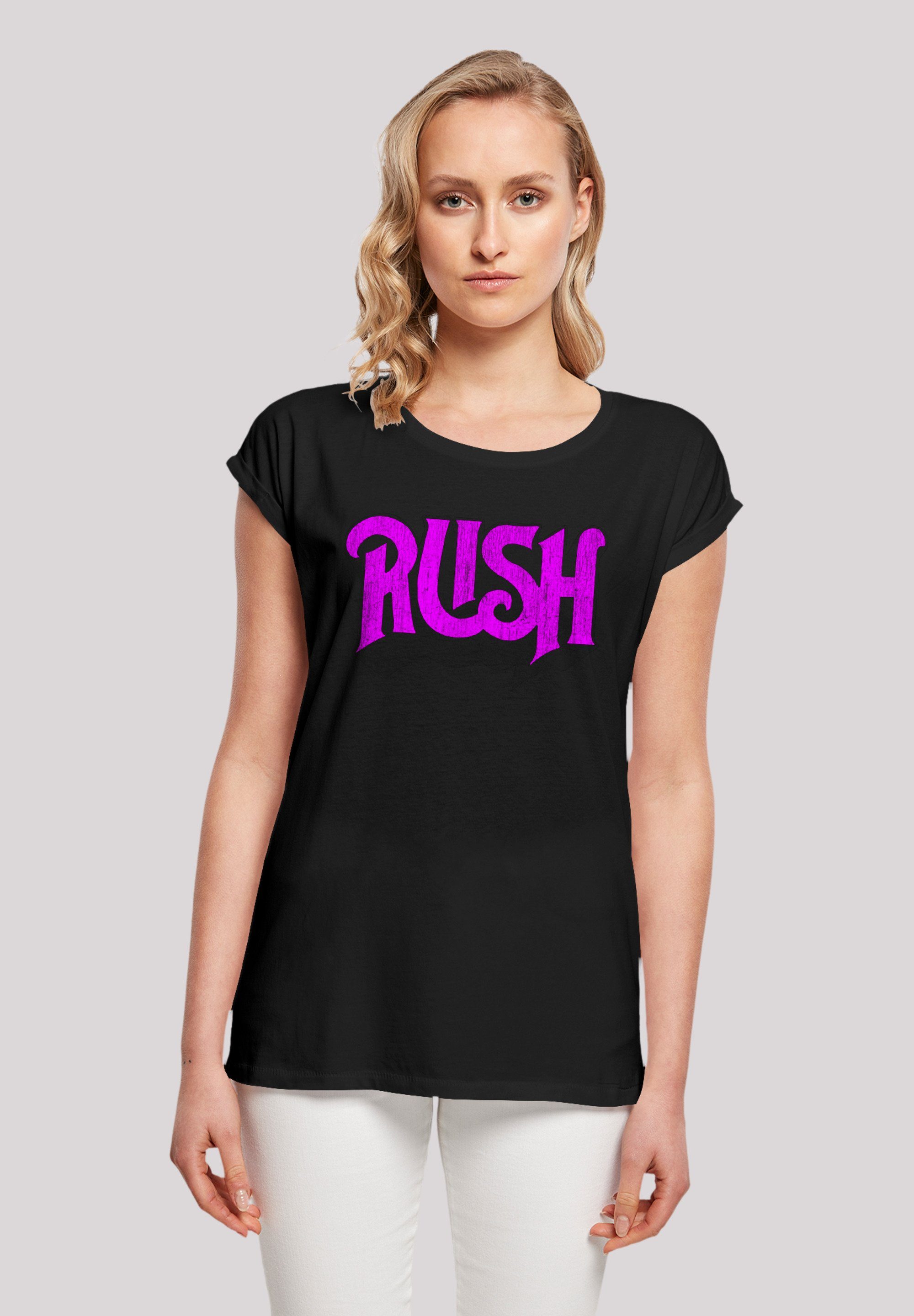 F4NT4STIC T-Shirt Rush Rock Band Distressed Logo Premium Qualität, Sehr  weicher Baumwollstoff mit hohem Tragekomfort