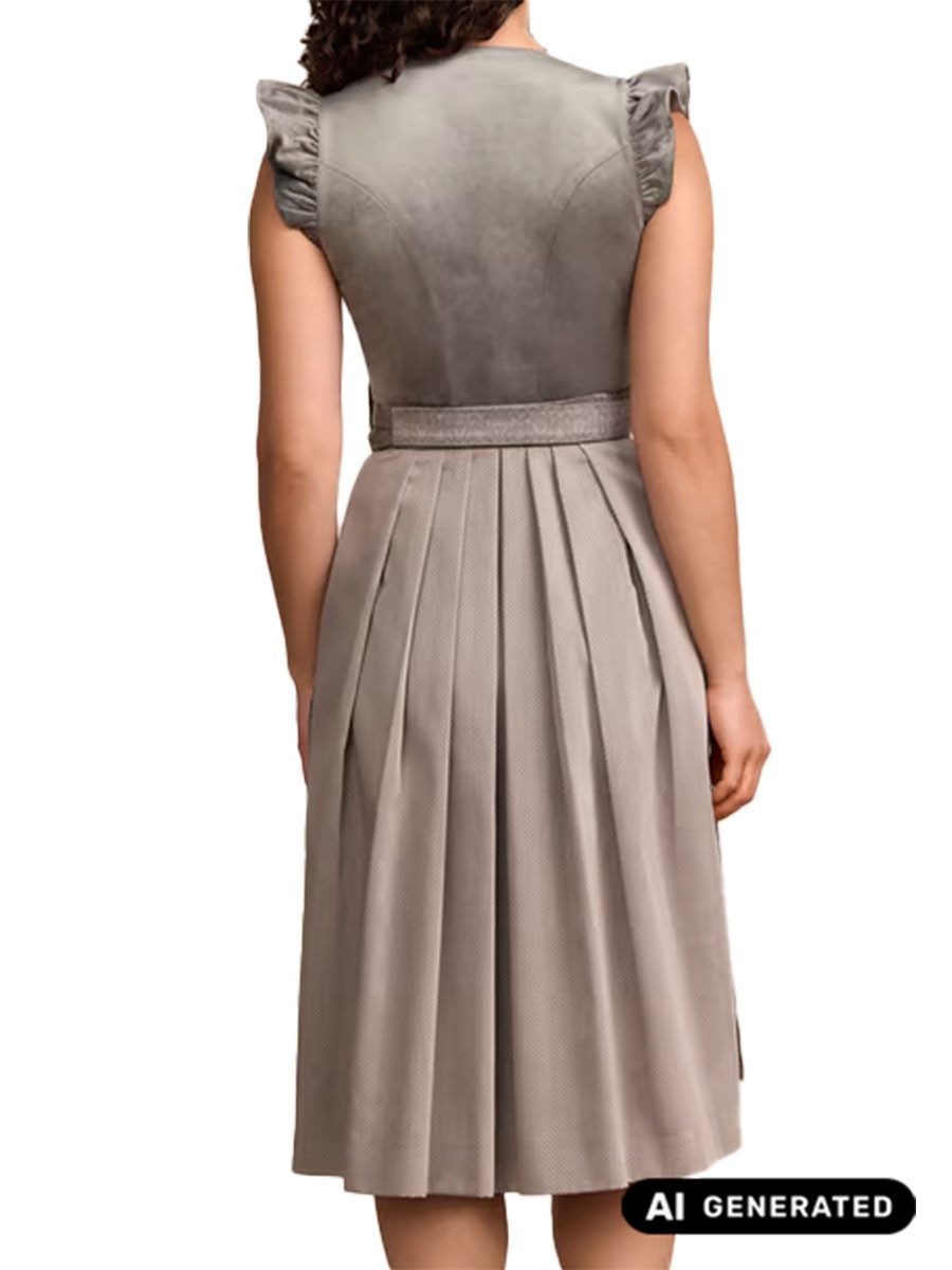 Krüger Madl Dirndl Dirndl Tisha 70cm Länge grau – Bild 3 von 3