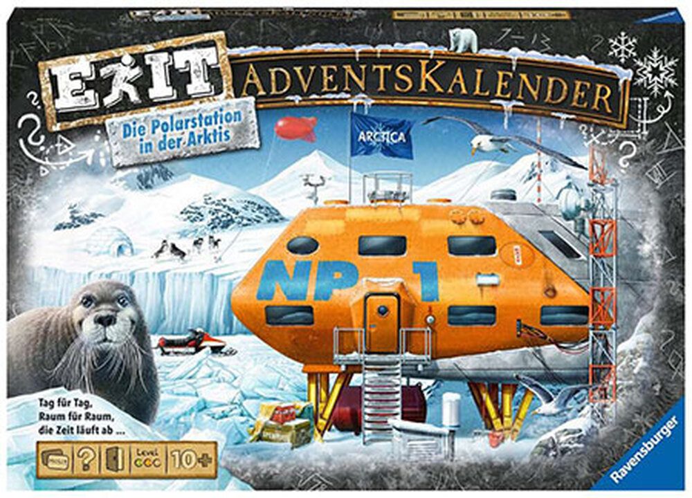 Ravensburger Verlag GmbH Spiel Exit Adventskalender - Die Polarstation in der Arktis
