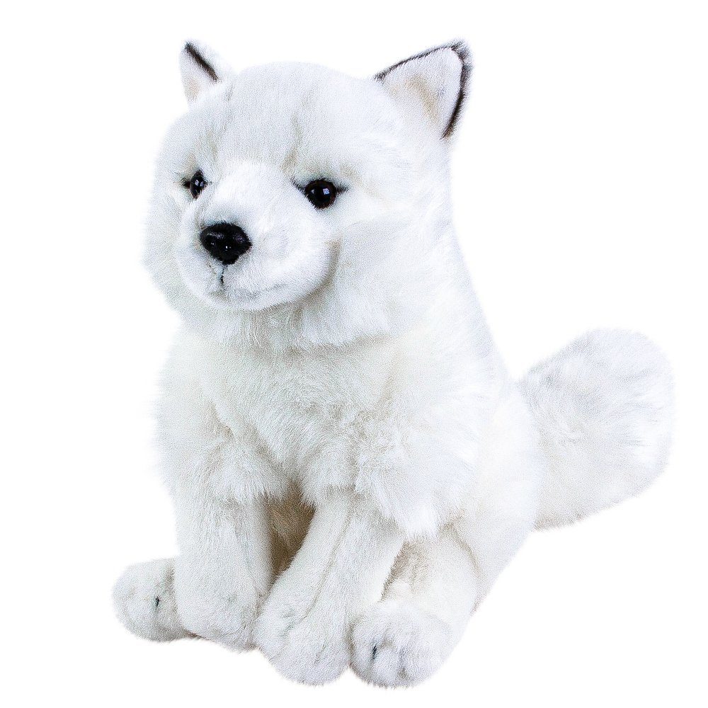Uni-Toys Kuscheltier Kuscheltier Polarfuchs weiß sitzend 26 cm Uni-Toys (Stofftiere Füchse Plüschtiere, Stofffuchs Plüschfuchs Kuschelfuchs Spielzeug Babys)
