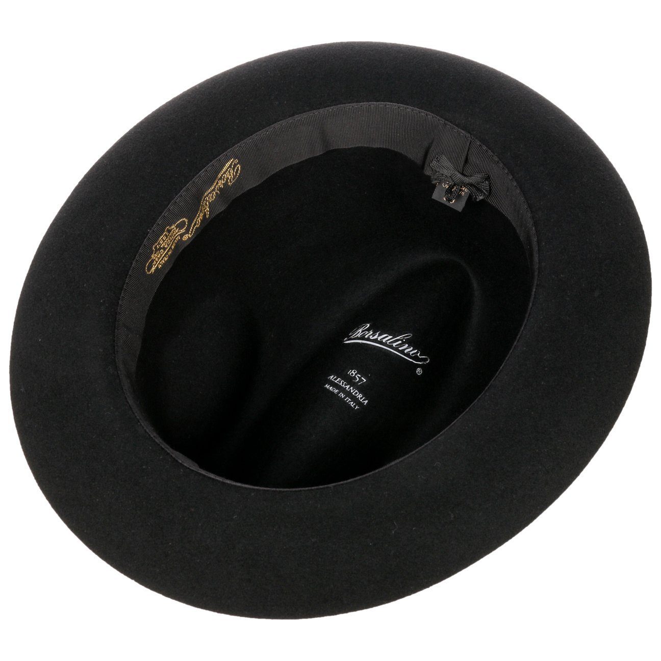 Borsalino Sonnenhut (1-St) Wollfilzhut mit Ripsband, Made in Italy