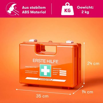 Werkstein Erste-Hilfe-Koffer, Mit Inhalt nach Önorm Typ 1