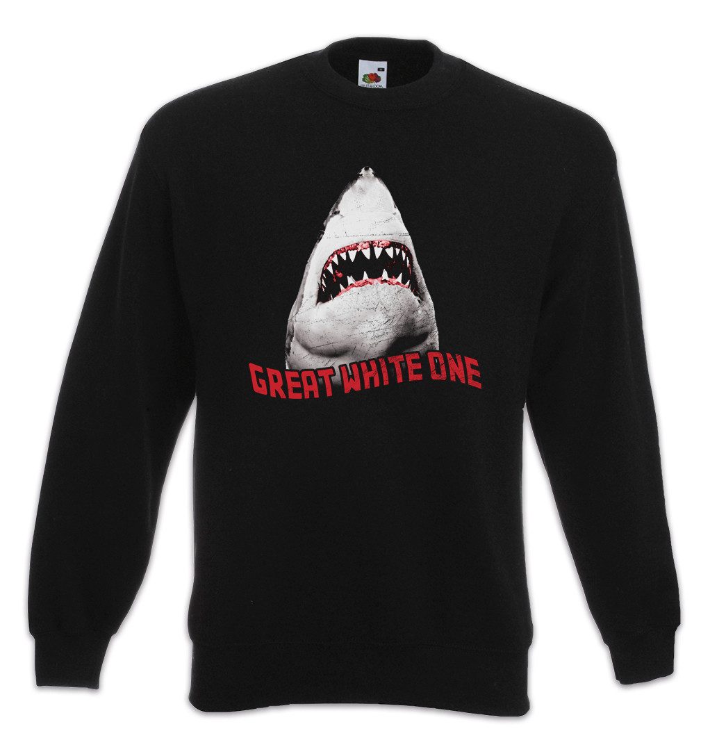 Sweatshirt White Shark II Sweatshirt Weißer Hai Jaws Surfer Taucher Weiße Diver