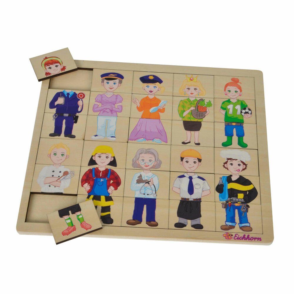 Puzzle Einlegepuzzle Mix und Match Berufe ab 2 Jahren