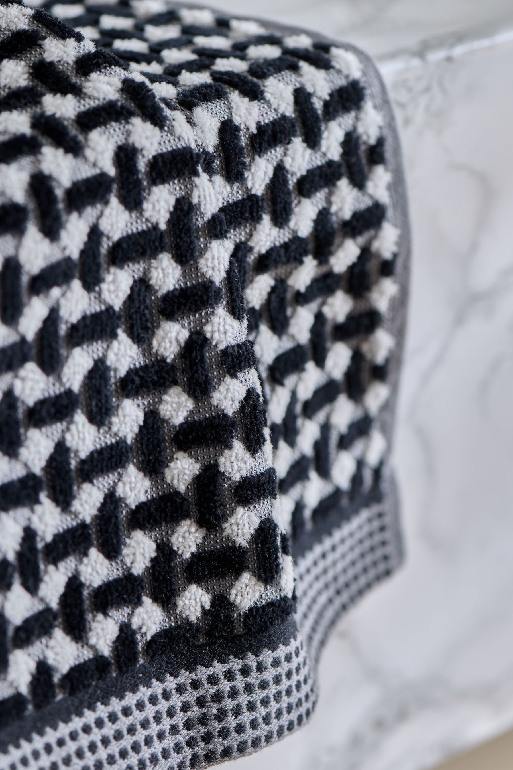 Next Handtuch Baumwoll-Handtuch, Chic Geo-Muster, (1-St)