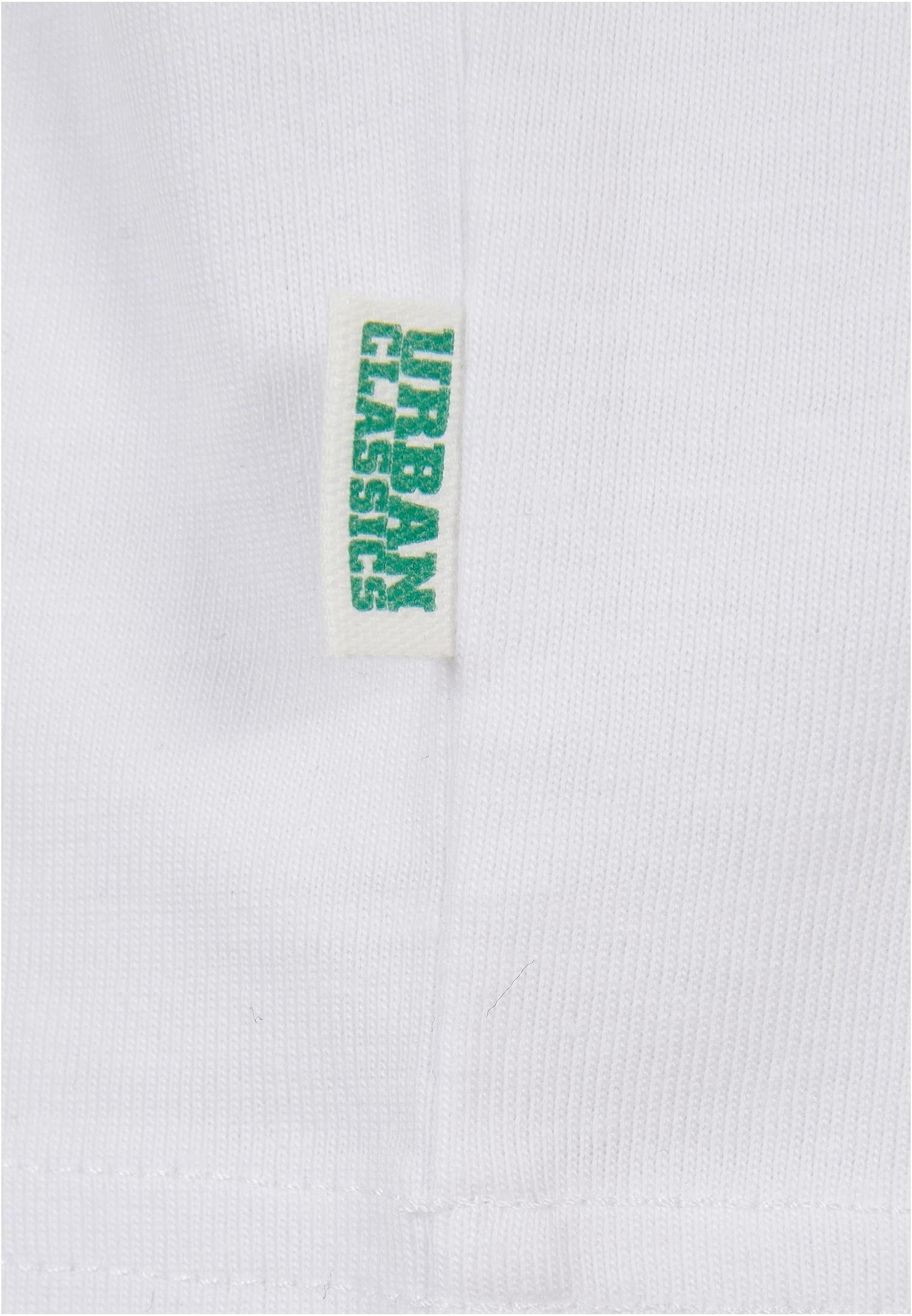 V-Neck Tee URBAN Oversized Herren CLASSICS Kurzarmshirt white (1-tlg) Organic