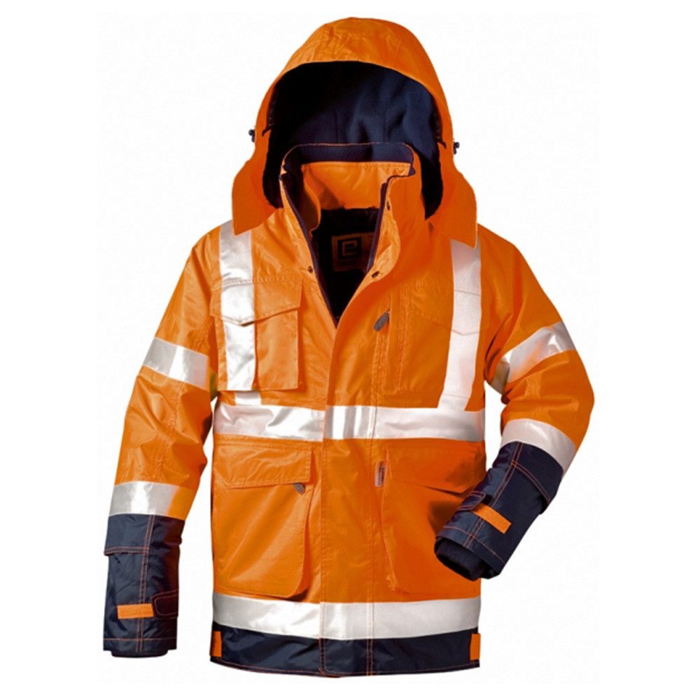 Elysee Arbeitsjacke Warnschutz Jacke 2-in-1 "PHILIPP"orange/marine