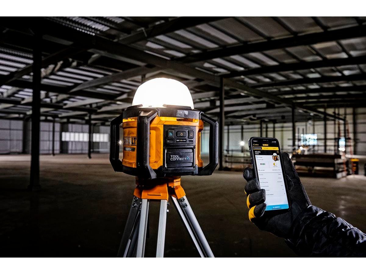 DeWalt Strahler Akku-Baustellenstrahler, 18V (Basisv), bis zu 5.000 Lumen, 360° Reflektor, ohne Akku und Ladegerät