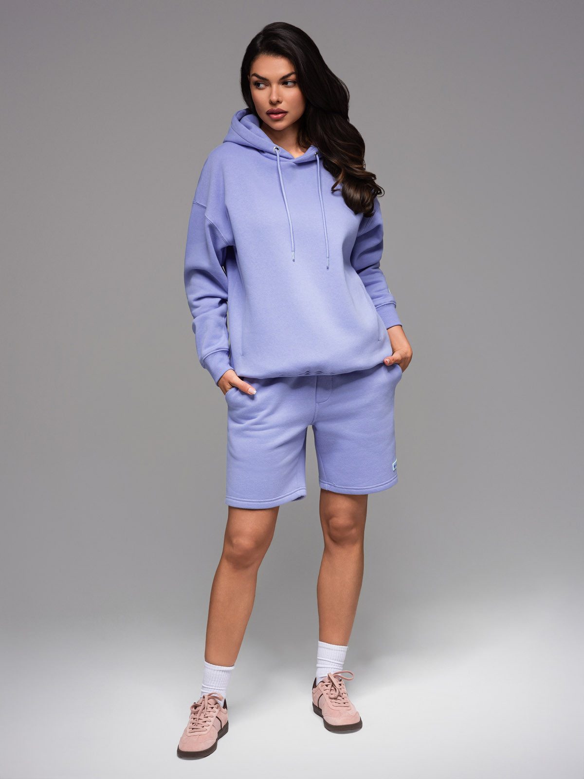 OMBRE Kapuzensweatjacke Unisex-Sweatshirt mit Kapuze und Taschen