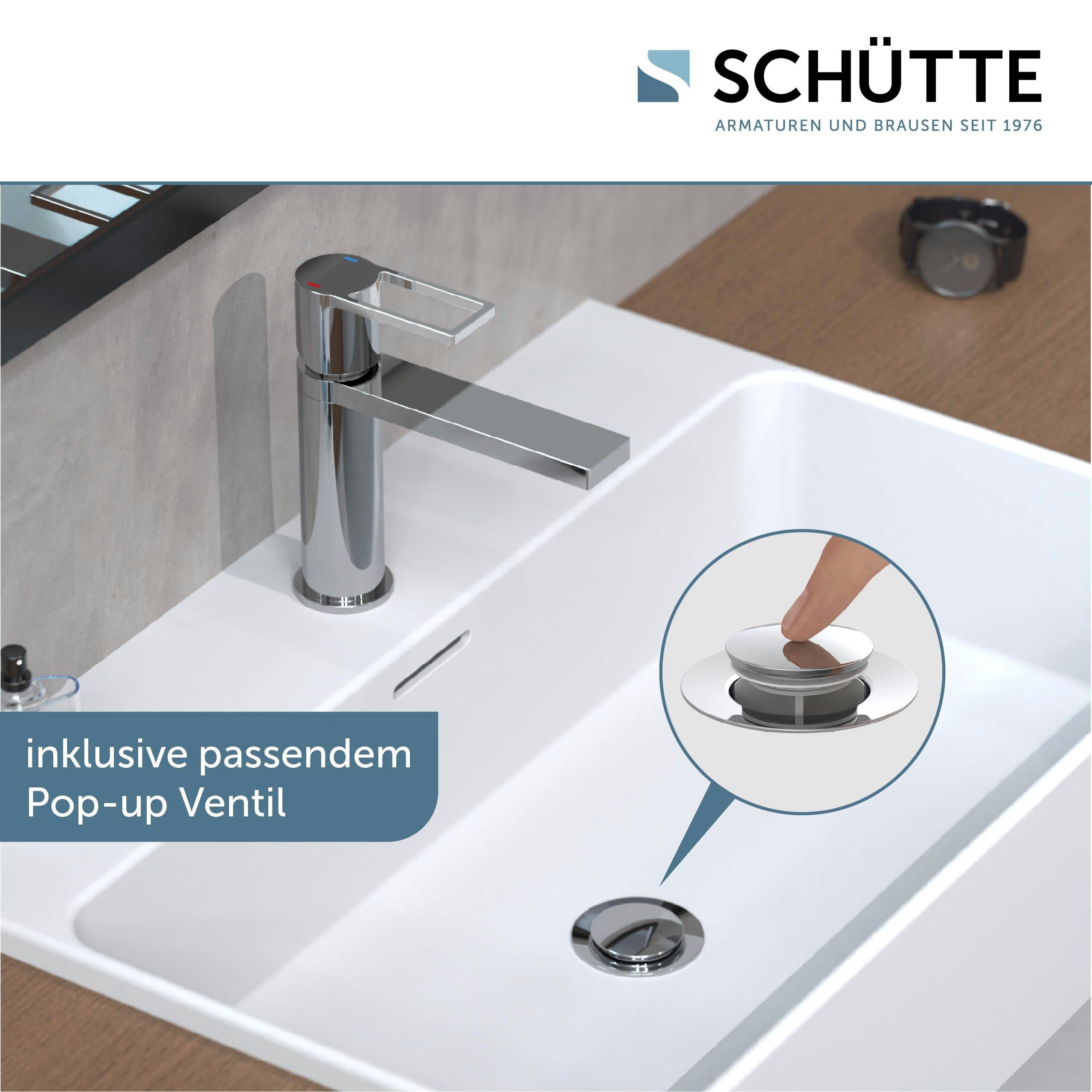 Schütte Waschtischarmatur MANHATTAN Verbrühschutz, wassersparend, Marken-Mischüse – Bild 4 von 5