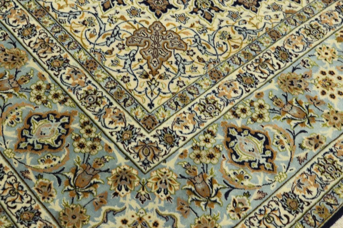 Höhe: 203x316 Handgeknüpfter Orientteppich, Trading, Nain rechteckig, Seidenkette Isfahan Orientteppich 6 mm