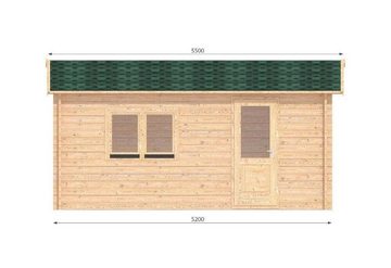 Alpholz Garage Holzgarage 320 x 520 cm, Braun