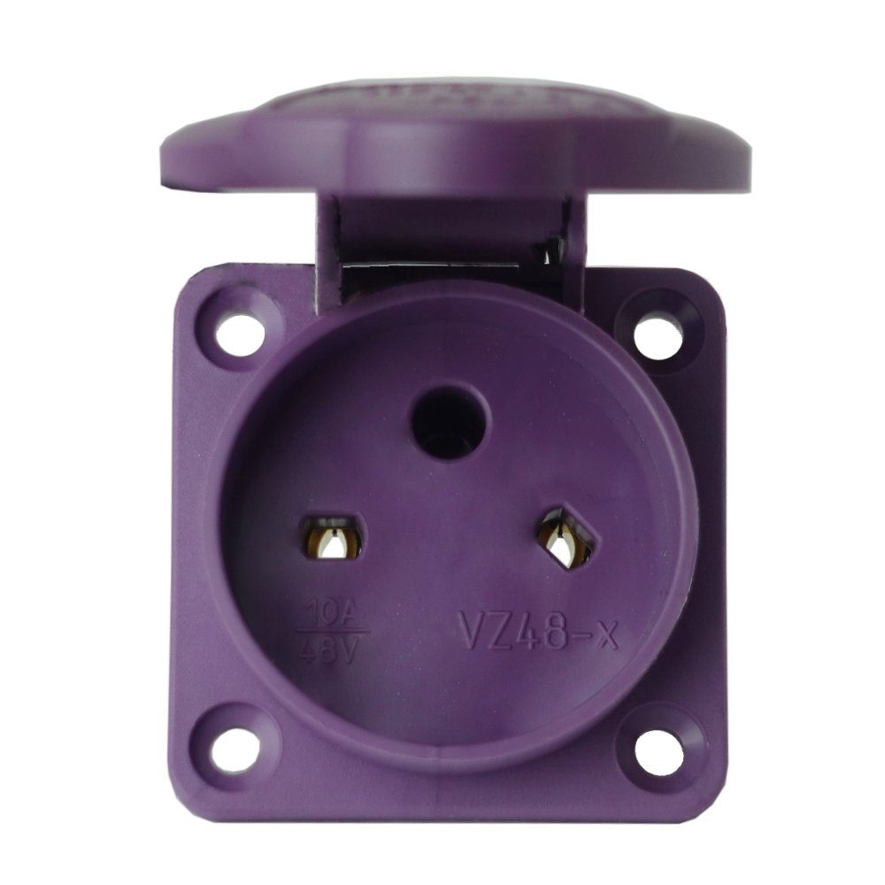SEZ Steckdose Einbausteckdose gerade 48V 10A 2P IP54 Steckdose, 1-St.