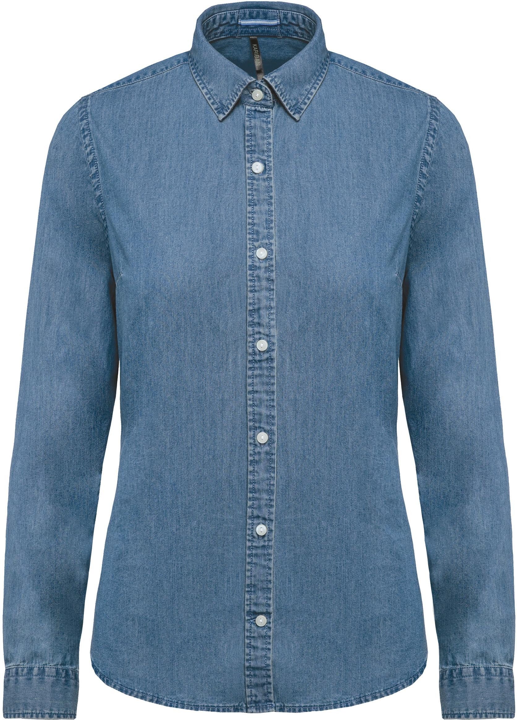 Kariban Outdoorhemd Damen Denimhemd