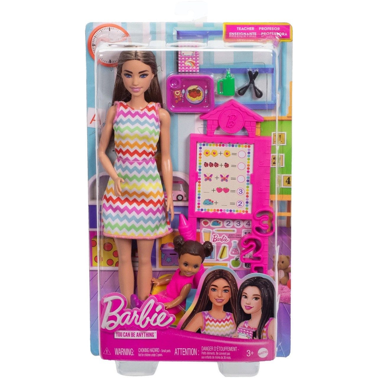 Mattel® Anziehpuppe Mattel JCR76 - Barbie Nurturing Playset: Lehrerin günstig online kaufen