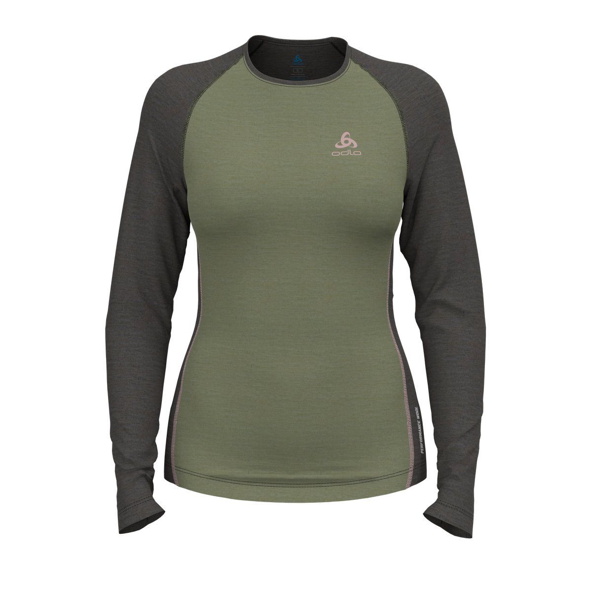 matte green - dark grey melang