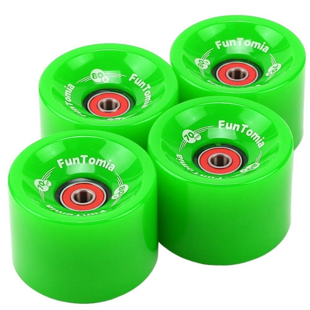 FunTomia Longboard FunTomia 4x Longboard Rollen 70x51mm 80A / 86A inkl. Mach1® Kugellager