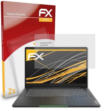 atFoliX Schutzfolie für Lenovo IdeaPad 5i Chromebook Gen 6 14 inch, (2 Folien), Entspiegelnd und stoßdämpfend
