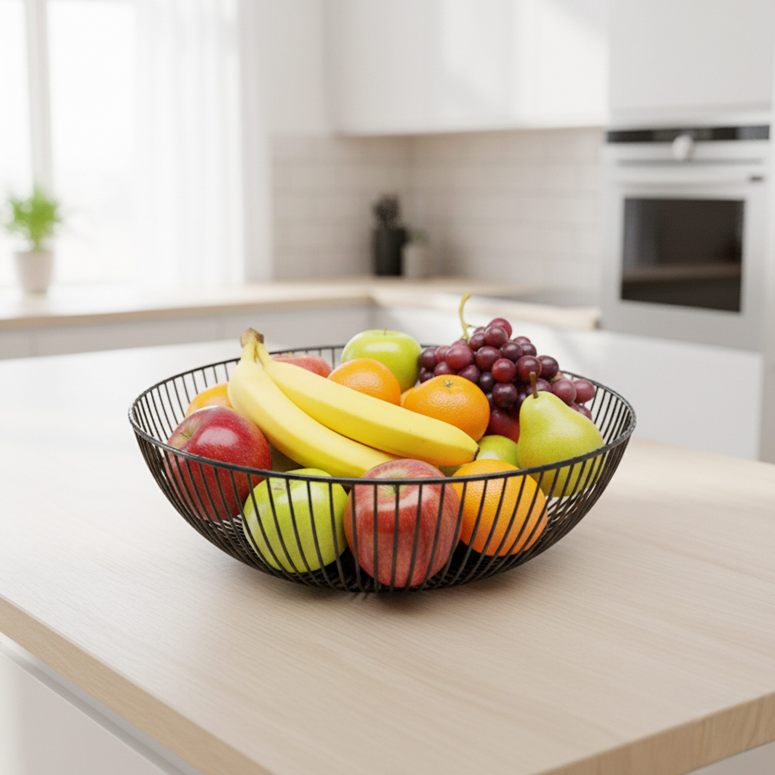 relaxdays Obstschale aus Metall, Eisen, (1-tlg), schwarz