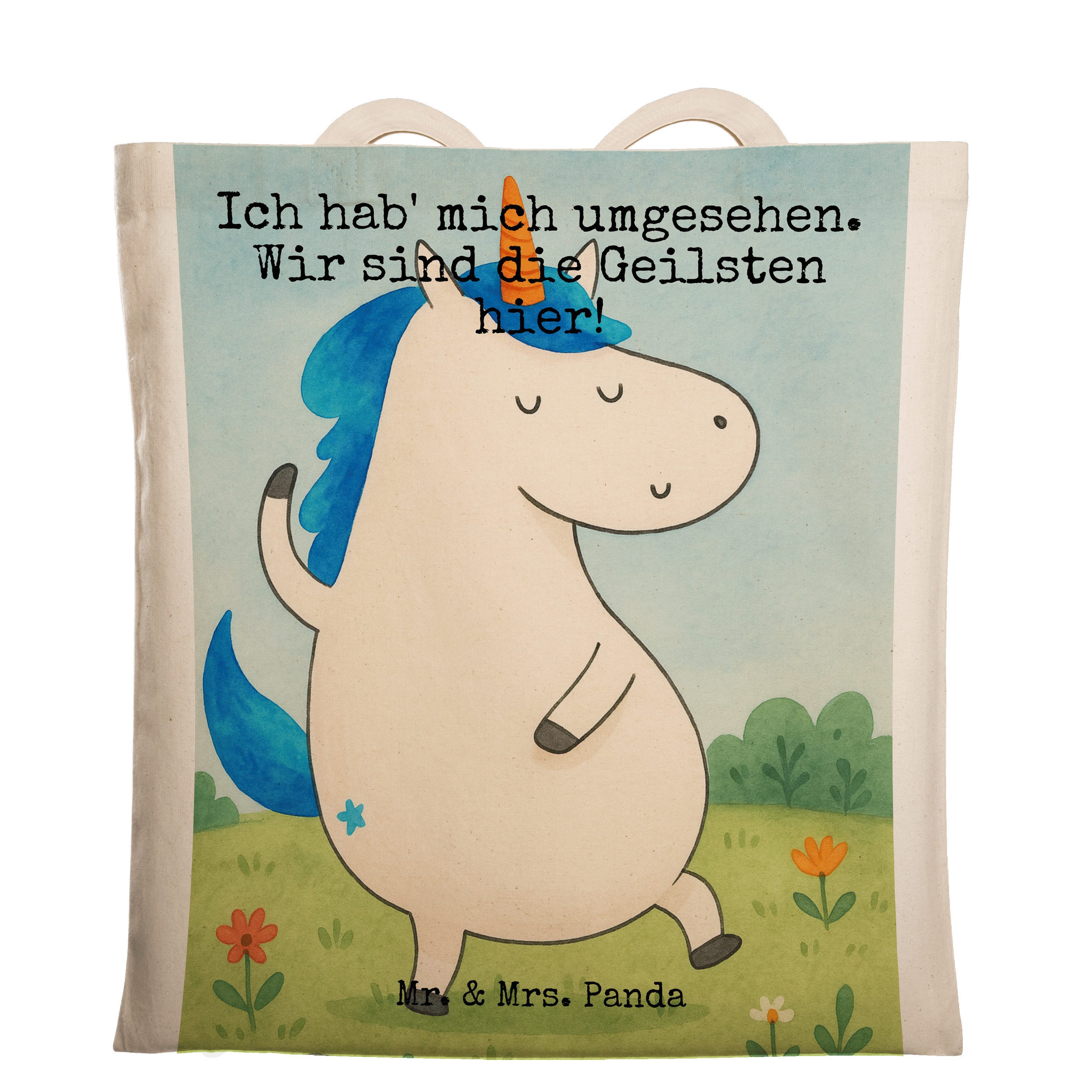 Tragetasche Einhorn Mann Design, Tote Bag, Weiß, Familie, Uni Tasche, Einhörner