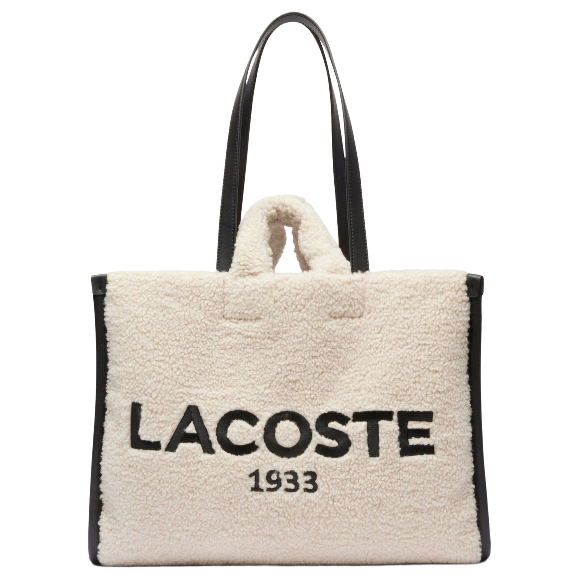 Lacoste Umhängetasche Heritage - Shopping Bag L 40 cm (natural noir)