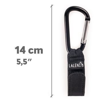 Laleni Kinderwagenanhänger 2x Haken sehr Belastbar (2-tlg., 2er Set), Karabiner für Wickeltasche Und Zubehör, bis 10kg