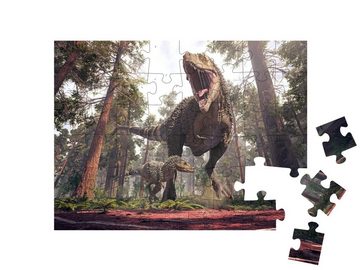 puzzleYOU Puzzle »Tyrannosaurus Rex und sein Jungtier«, 48 Puzzleteile, puzzleYOU-Kollektionen Dinosaurier, Tiere aus Fantasy & Urzeit