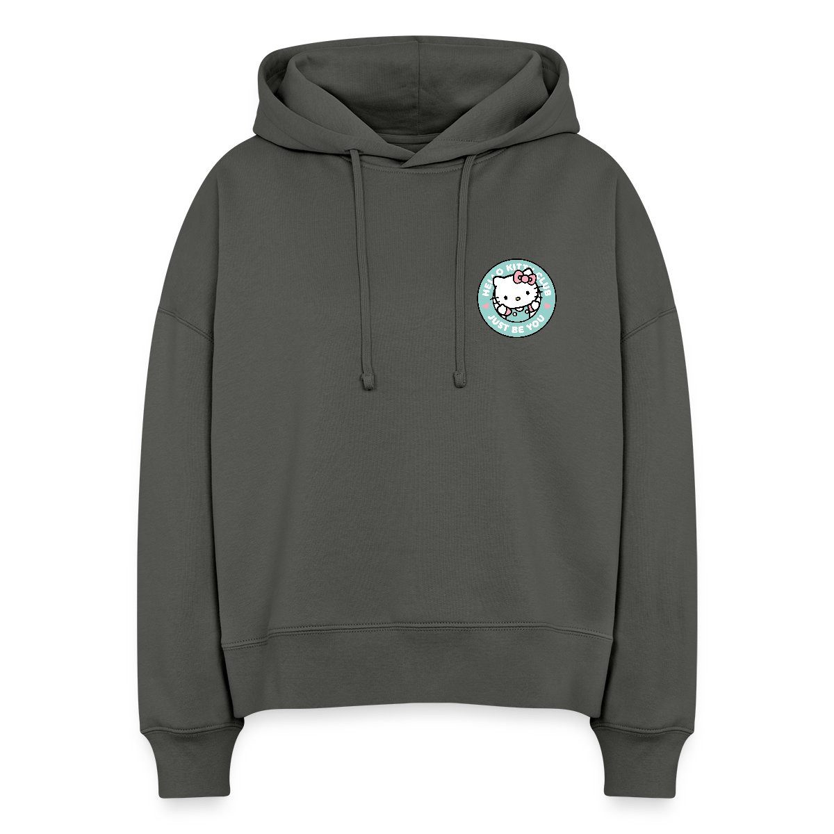 Hoodie Hello Kitty Club Just Be You Frauen Boxy Organic Hoodie
