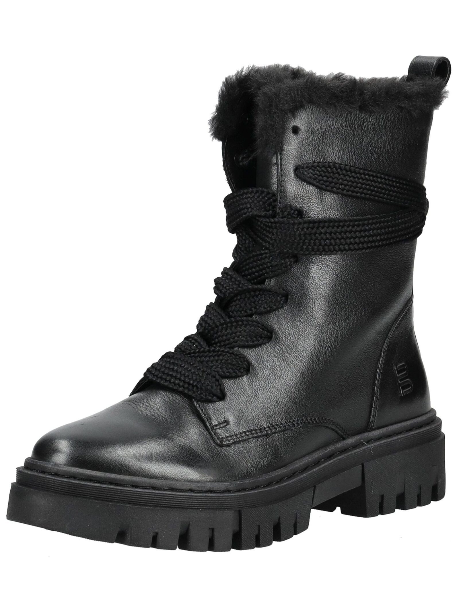 Stiefelette Leder . Schnürstiefelette