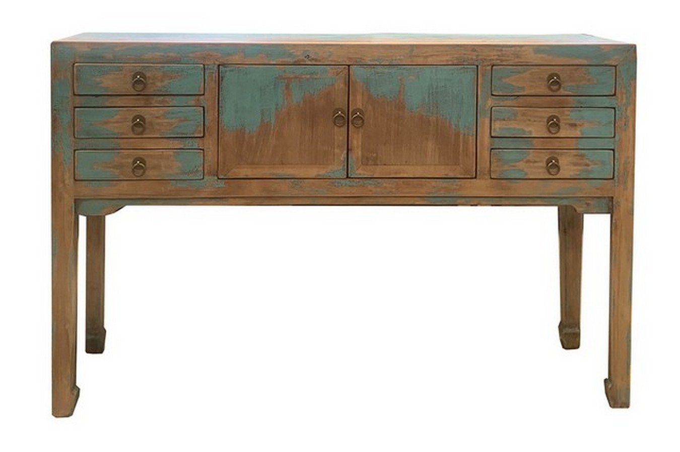 daslagerhaus living Bauernschrank Konsole Shanxi cm hellblau 130